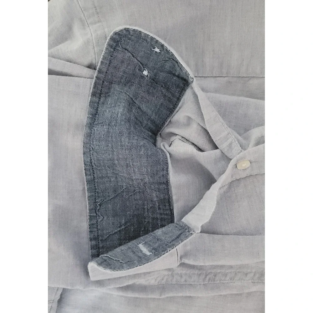 Banana Republic Men's Grey‎ Soft Wash Tailored Slim Fit Long Sleeve Shirt Size L